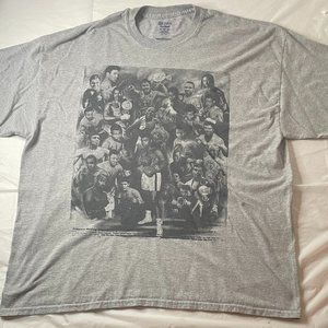 Muhammad Ali Greatest With Boxing Legends Fight Graphic Art Sports T Shirt XL